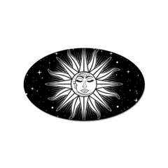 Sun Moon Star Universe Space Sticker (oval) by Ravend