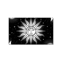 Sun Moon Star Universe Space Sticker (rectangular) by Ravend