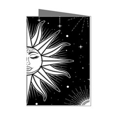 Sun Moon Star Universe Space Mini Greeting Cards (pkg Of 8) by Ravend