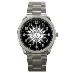 Sun Moon Star Universe Space Sport Metal Watch by Ravend