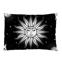 Sun Moon Star Universe Space Pillow Case by Ravend