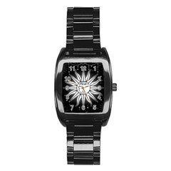 Sun Moon Star Universe Space Stainless Steel Barrel Watch by Ravend