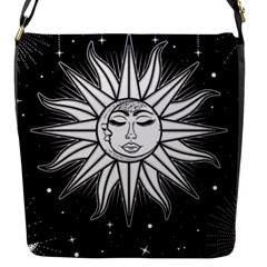 Sun Moon Star Universe Space Flap Closure Messenger Bag (s) by Ravend