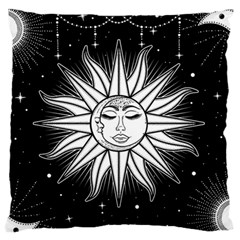 Sun Moon Star Universe Space Standard Premium Plush Fleece Cushion Case (one Side) by Ravend