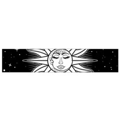 Sun Moon Star Universe Space Small Premium Plush Fleece Scarf by Ravend