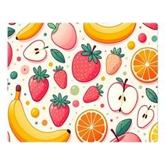 Fruit Sweet Pattern Premium Plush Fleece Blanket (large)