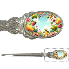 Fruits Sweet Papaya Orange Pattern Letter Opener by Ravend