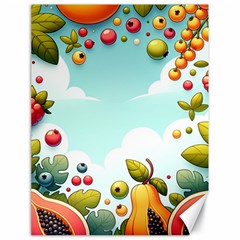 Fruits Sweet Papaya Orange Pattern Canvas 18  X 24 