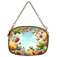 Fruits Sweet Papaya Orange Pattern Chain Purse (one Side) by Ravend