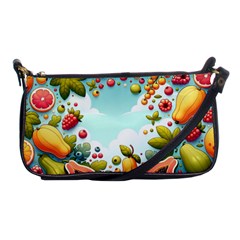 Fruits Sweet Papaya Orange Pattern Shoulder Clutch Bag by Ravend