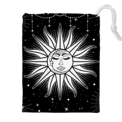 Sun Moon Star Universe Space Drawstring Pouch (5xl) by Ravend