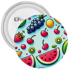 Fruits Sweet Pattern 3  Buttons by Ravend