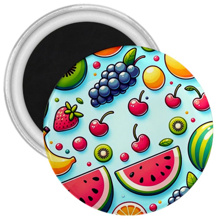 Fruits Sweet Pattern 3  Magnets