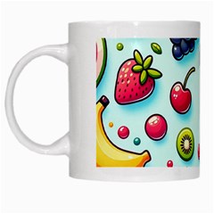 Fruits Sweet Pattern White Mug