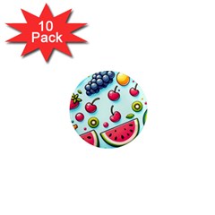 Fruits Sweet Pattern 1  Mini Magnet (10 Pack)  by Ravend