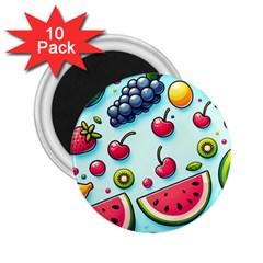 Fruits Sweet Pattern 2 25  Magnets (10 Pack)  by Ravend