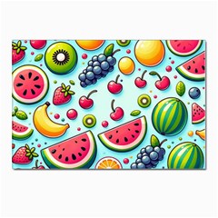 Fruits Sweet Pattern Postcard 4 x 6  (pkg Of 10) by Ravend