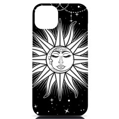 Sun Moon Star Universe Space Iphone 14 Plus Black Uv Print Case by Ravend