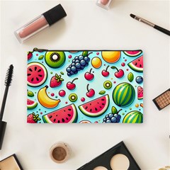 Fruits Sweet Pattern Cosmetic Bag (medium) by Ravend