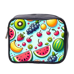 Fruits Sweet Pattern Mini Toiletries Bag (two Sides) by Ravend