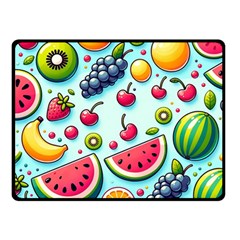 Fruits Sweet Pattern Two Sides Fleece Blanket (small)