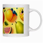 Fruits Fresh Sweet Pattern White Mug Right