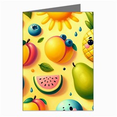 Fruits Fresh Sweet Pattern Greeting Cards (pkg Of 8) by Ravend