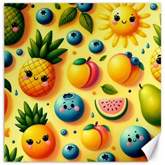 Fruits Fresh Sweet Pattern Canvas 12  X 12  by Ravend