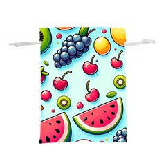 Fruits Sweet Pattern Lightweight Drawstring Pouch (m) by Ravend