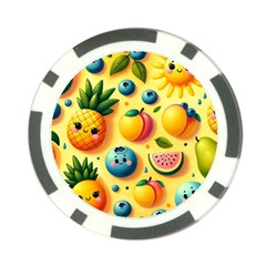 Fruits Fresh Sweet Pattern Poker Chip Card Guard (10 Pack) by Ravend