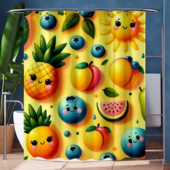 Fruits Fresh Sweet Pattern Shower Curtain 60  X 72  (medium)  by Ravend