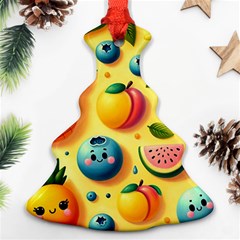 Fruits Fresh Sweet Pattern Ornament (christmas Tree)  by Ravend