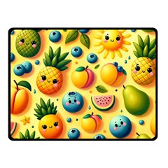 Fruits Fresh Sweet Pattern Two Sides Fleece Blanket (small)