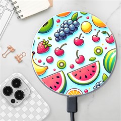 Fruits Sweet Pattern Wireless Fast Charger(white) by Ravend