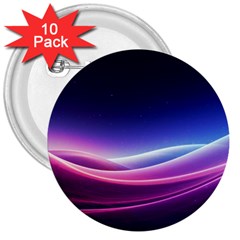 Cosmic Galaxy Quantum Art Nature 3  Buttons (10 Pack)  by Ravend