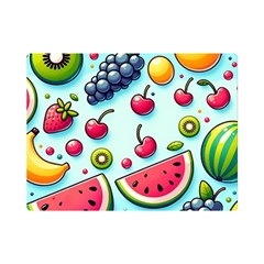 Fruits Sweet Pattern Premium Plush Fleece Blanket (mini) by Ravend