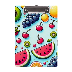 Fruits Sweet Pattern A5 Acrylic Clipboard by Ravend