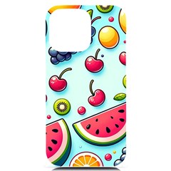 Fruits Sweet Pattern Iphone 14 Pro Max Black Uv Print Case by Ravend