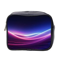 Cosmic Galaxy Quantum Art Nature Mini Toiletries Bag (two Sides) by Ravend