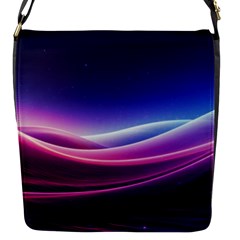 Cosmic Galaxy Quantum Art Nature Flap Closure Messenger Bag (s) by Ravend