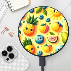 Fruits Fresh Sweet Pattern Wireless Fast Charger(black) by Ravend