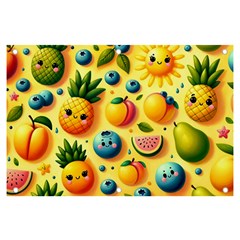 Fruits Fresh Sweet Pattern Banner And Sign 6  X 4  by Ravend