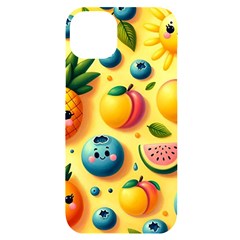 Fruits Fresh Sweet Pattern Iphone 14 Plus Black Uv Print Case by Ravend