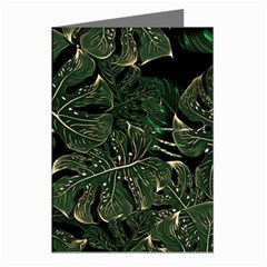 Monstera Plant Tropical Jungle Greeting Cards (pkg Of 8) by Ravend