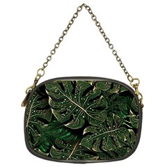 Monstera Plant Tropical Jungle Chain Purse (two Sides) by Ravend