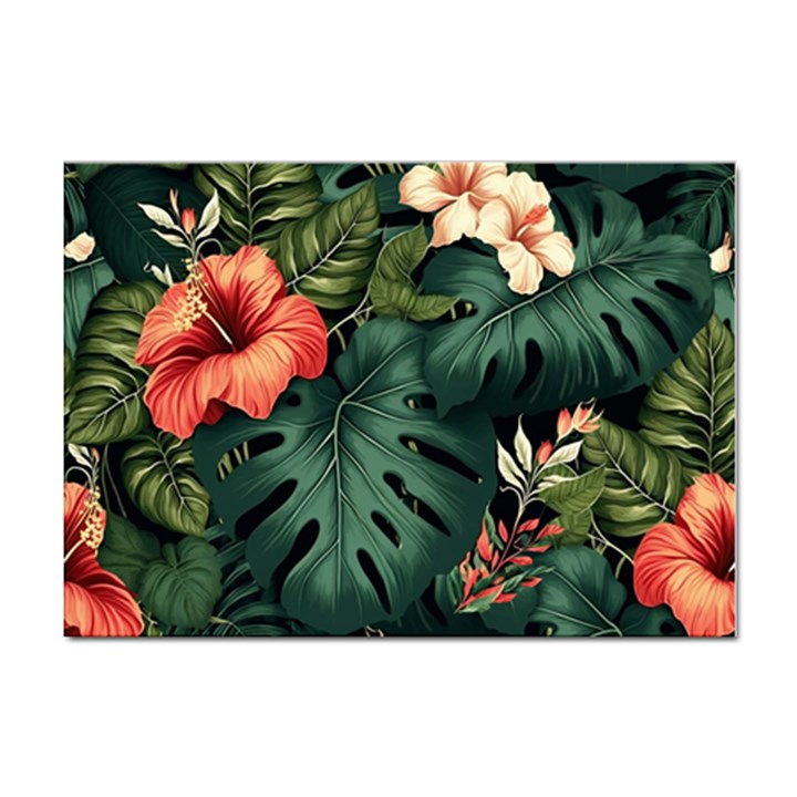 Flowers Monstera Foliage Tropical Sticker A4 (10 pack)