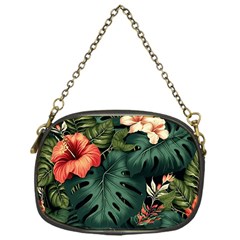 Flowers Monstera Foliage Tropical Chain Purse (one Side) by Ravend