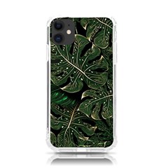 Monstera Plant Tropical Jungle Iphone 11 Tpu Uv Print Case by Ravend