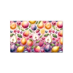 Fruits Apple Strawberry Raspberry Sticker (rectangular) by Ravend