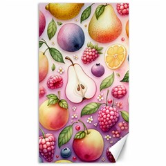 Fruits Apple Strawberry Raspberry Canvas 40  X 72  by Ravend